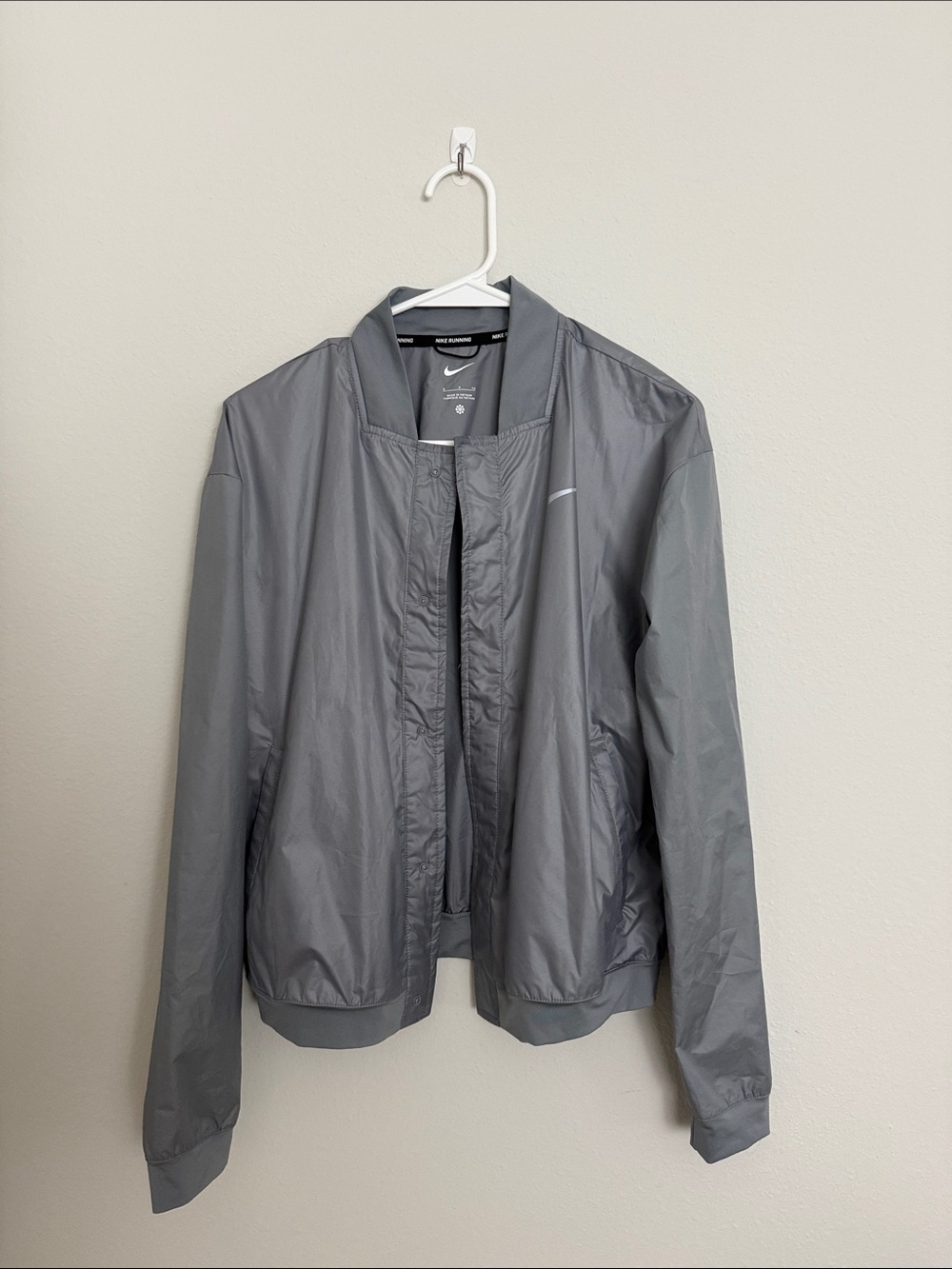 Nike Grey Lightweight Windbreaker Jacket